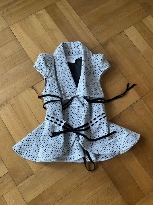 Antonio Berardi deconstructed lace blouse