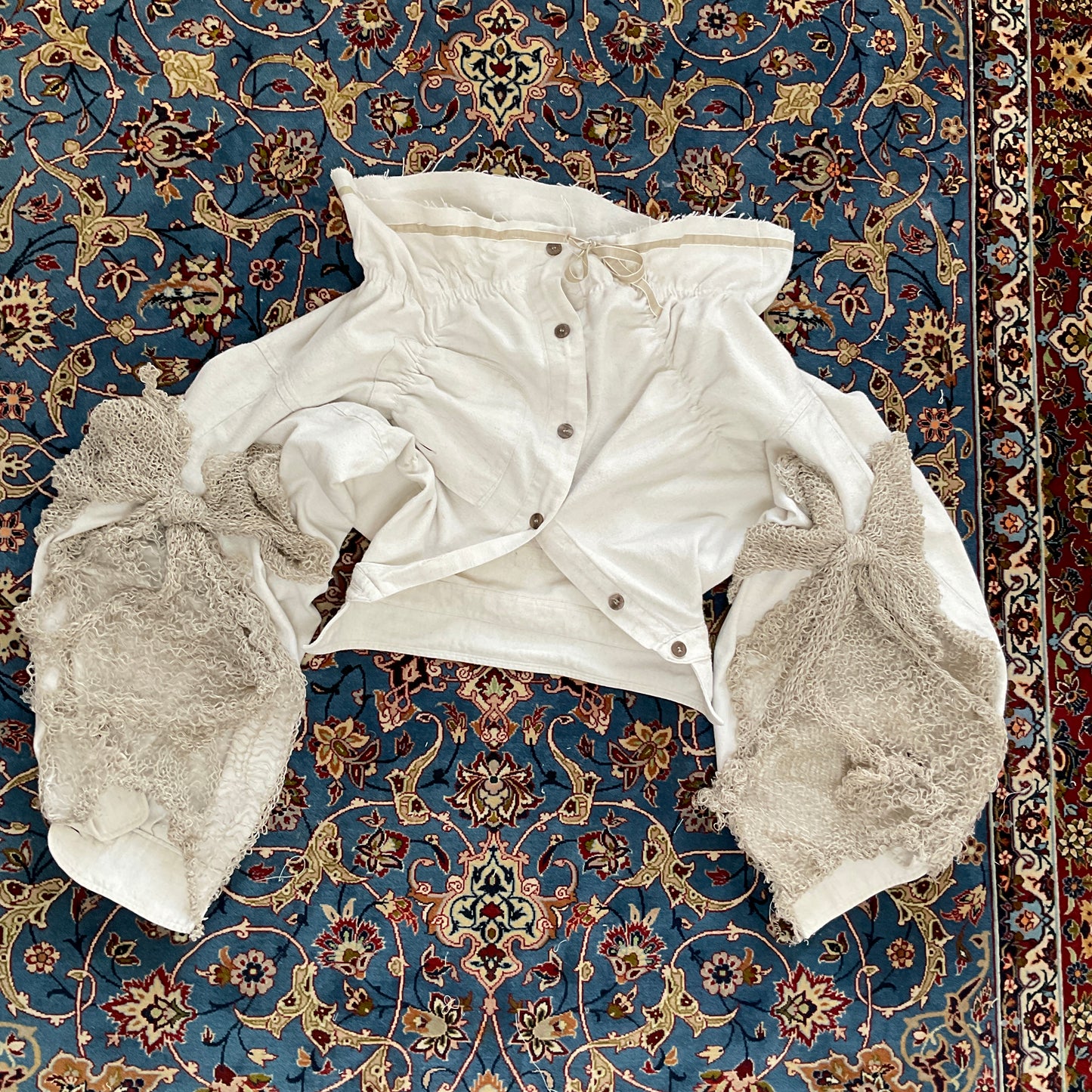 Bow Shirt with gatherings