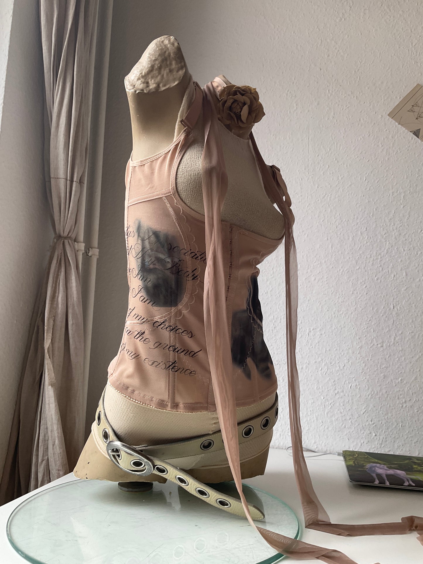 ex-myszka x annina - Printed corset top