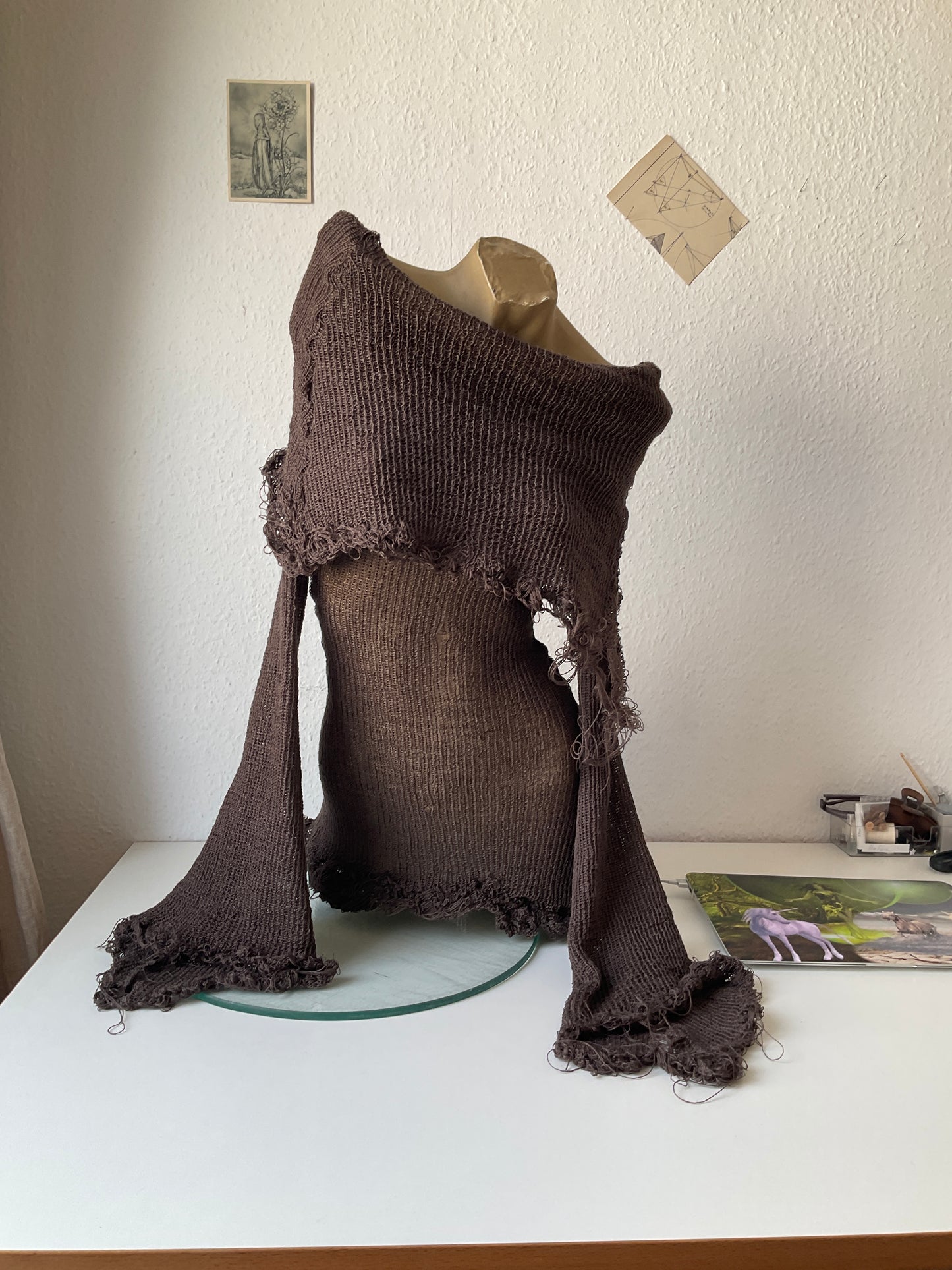 gargarox - Monkcore brown minidress