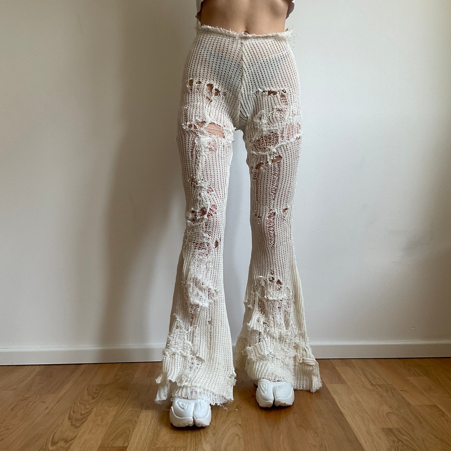 Distressed Flared Pants