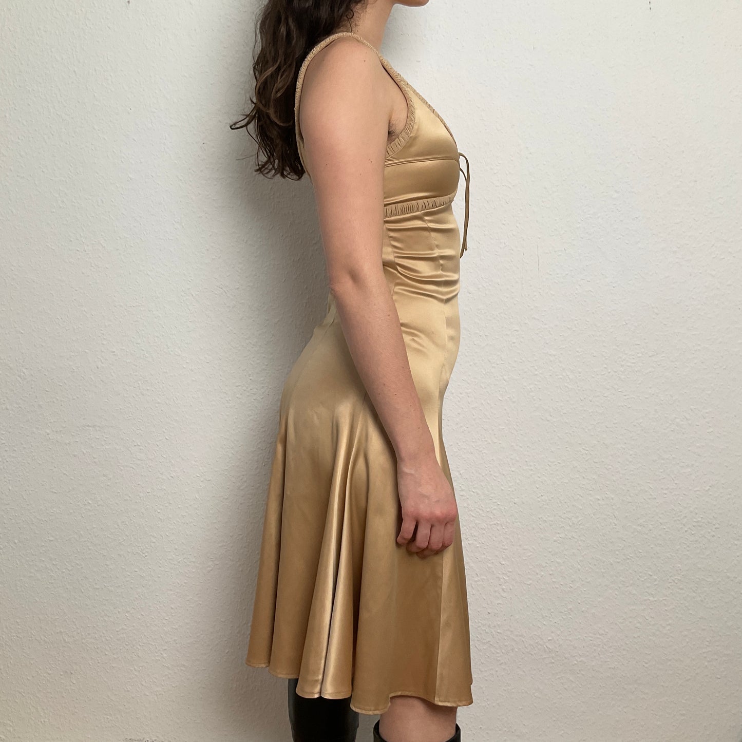 Just Cavalli liquid gold dress