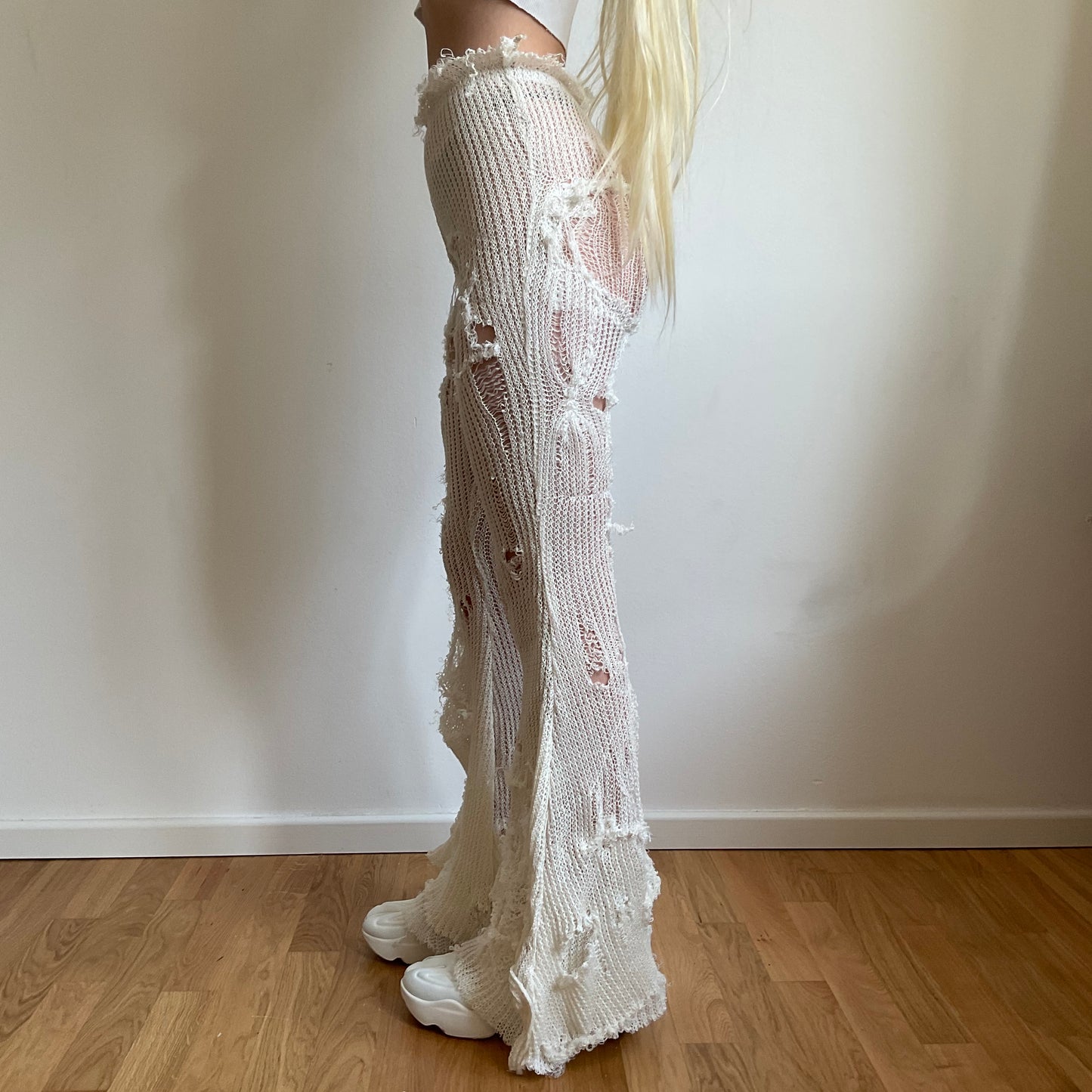 Distressed Flared Pants