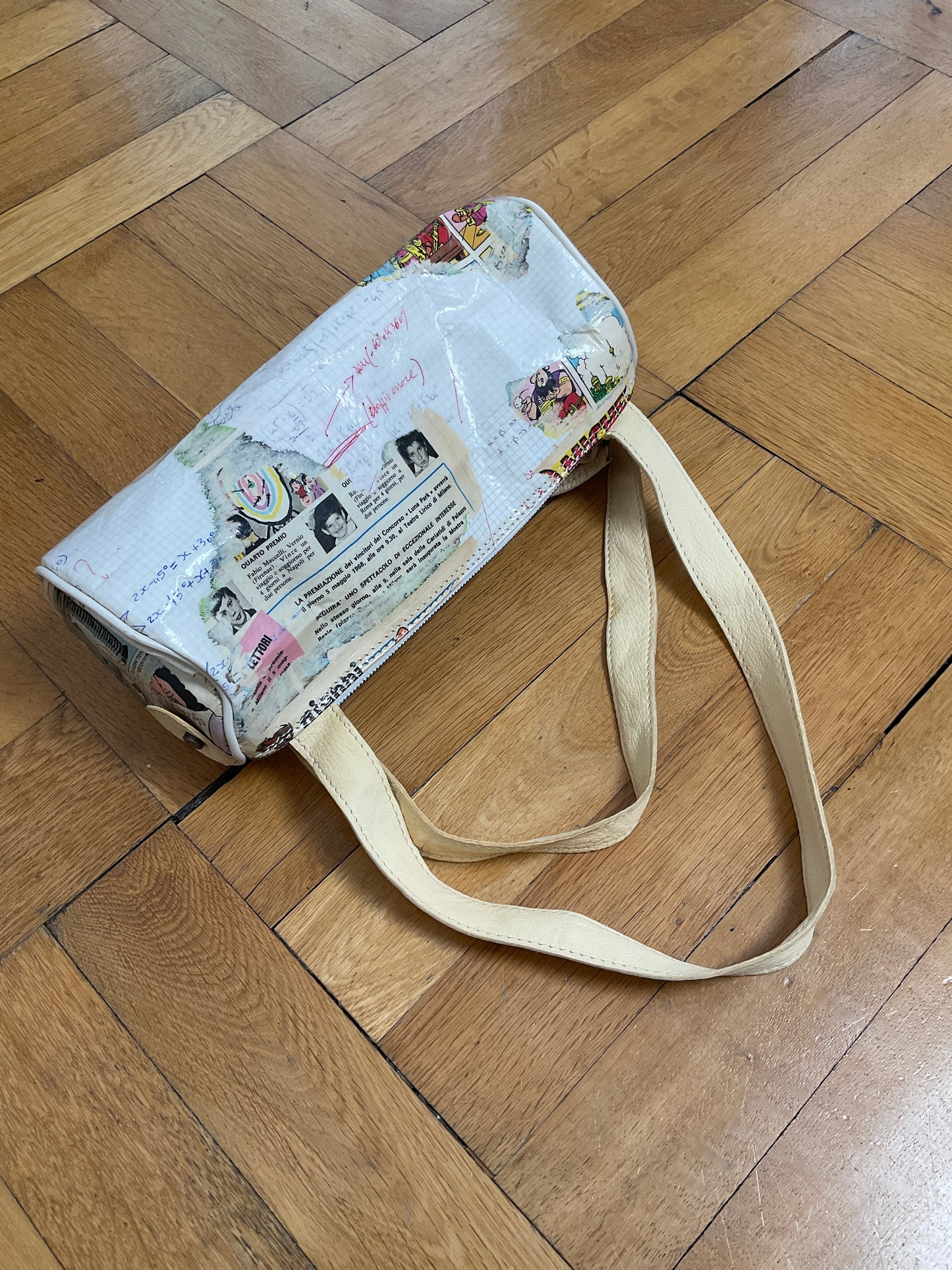 90s newspaper purse