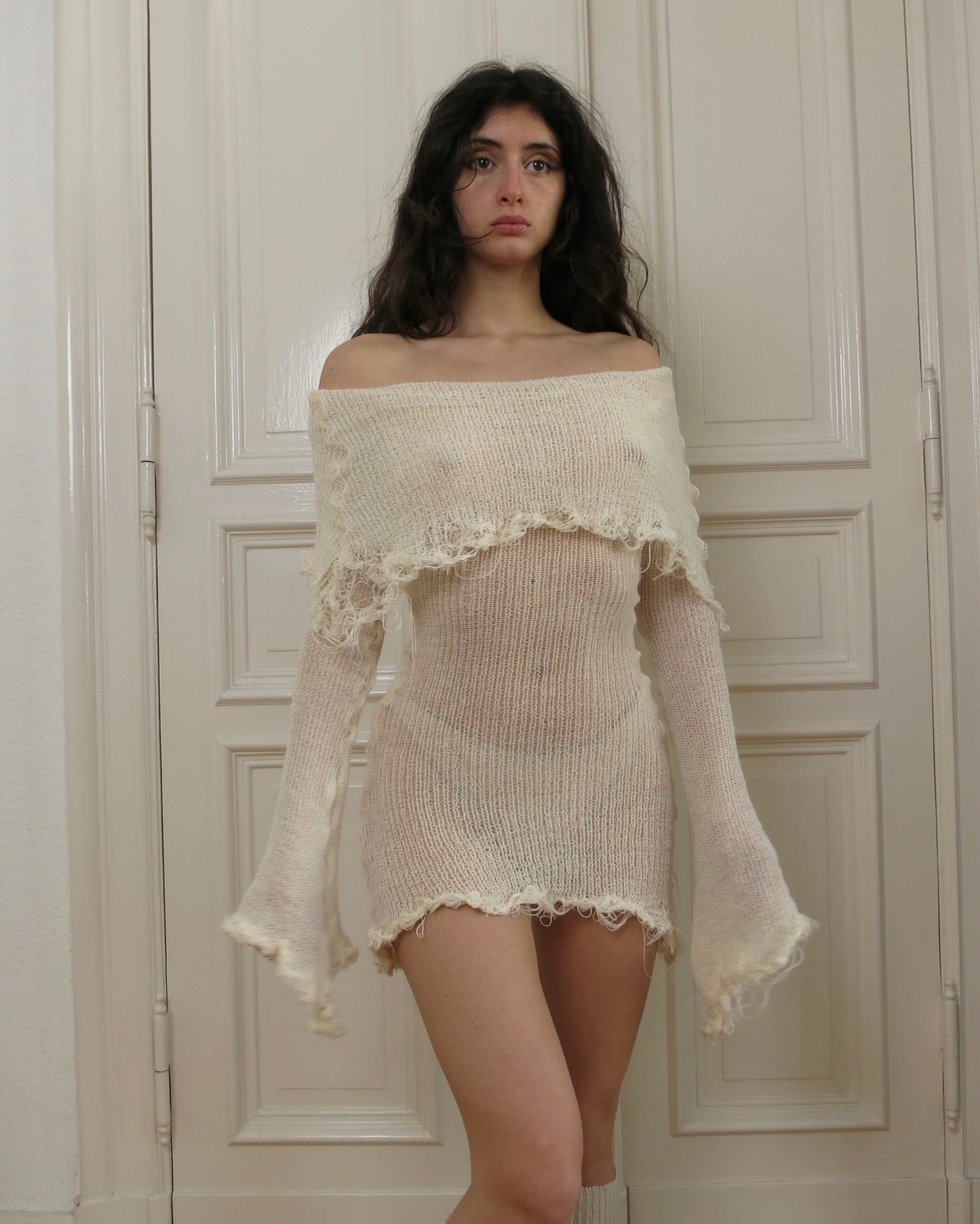 gargarox ~ Monkcore linen minidress