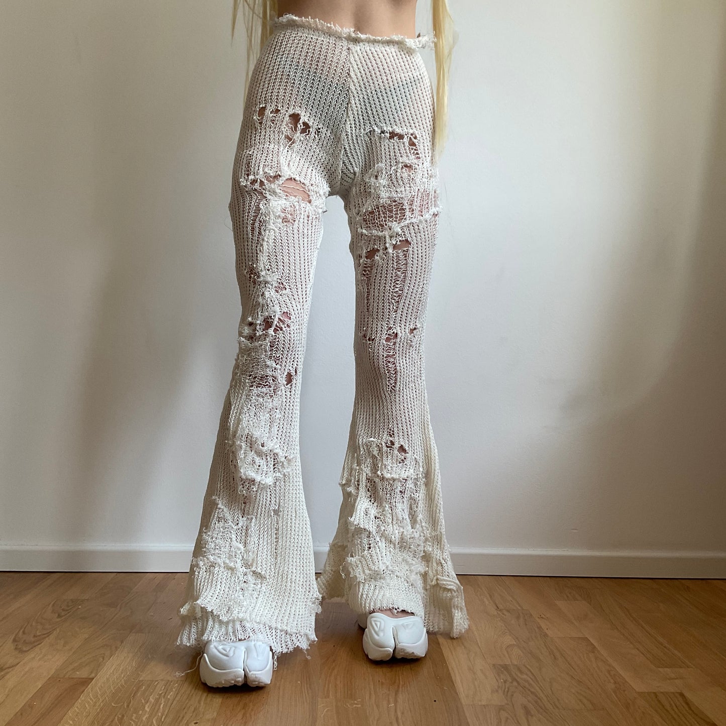 Distressed Flared Pants
