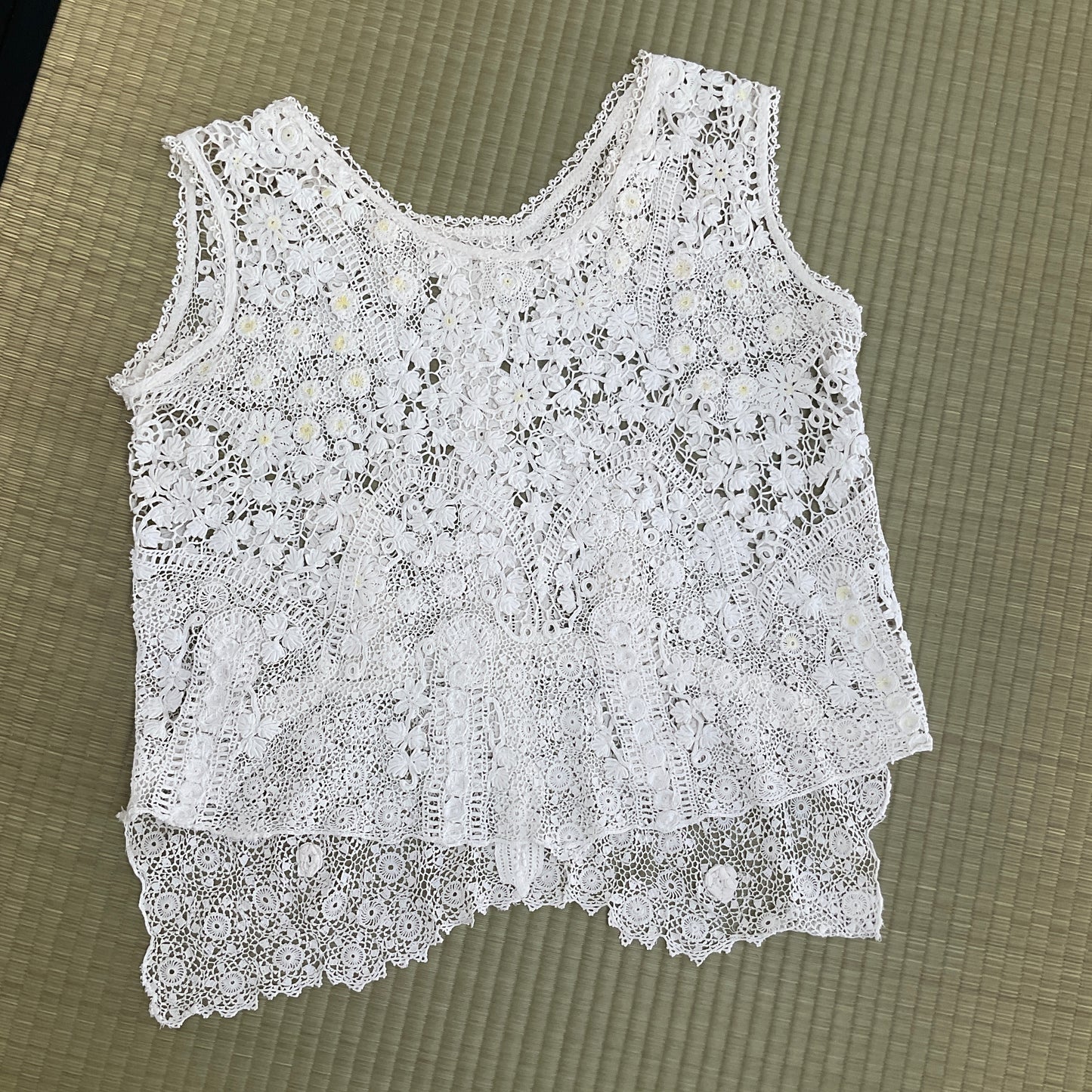 Handmade Italian lace top