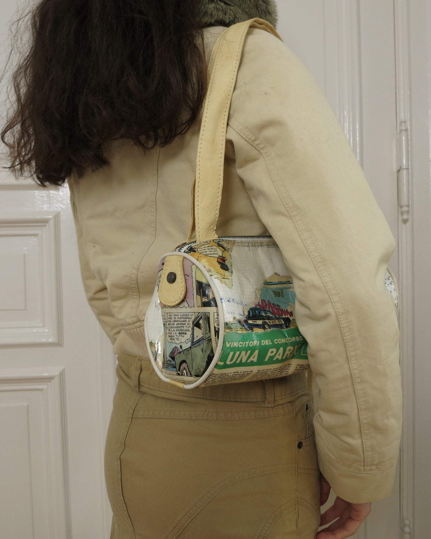 90s newspaper purse