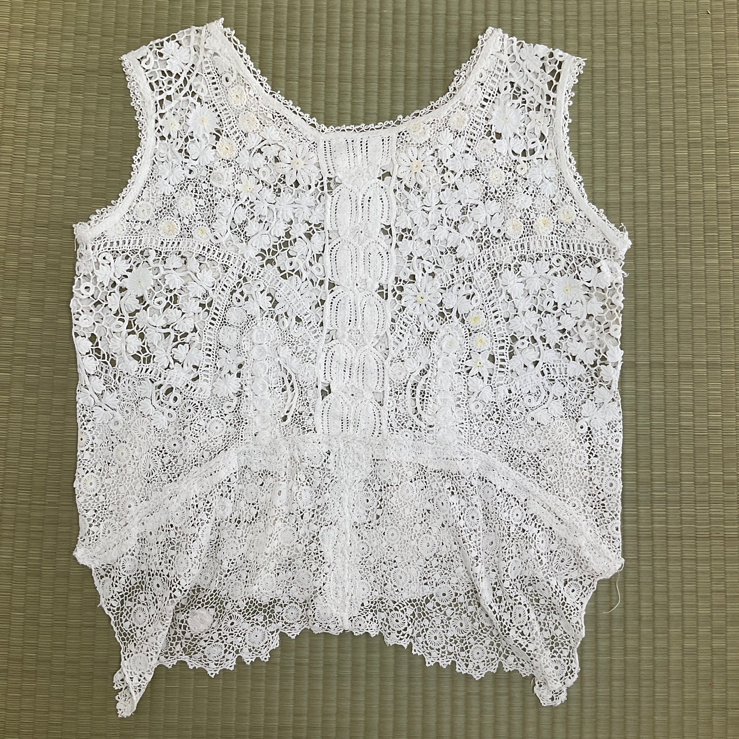 Handmade Italian lace top
