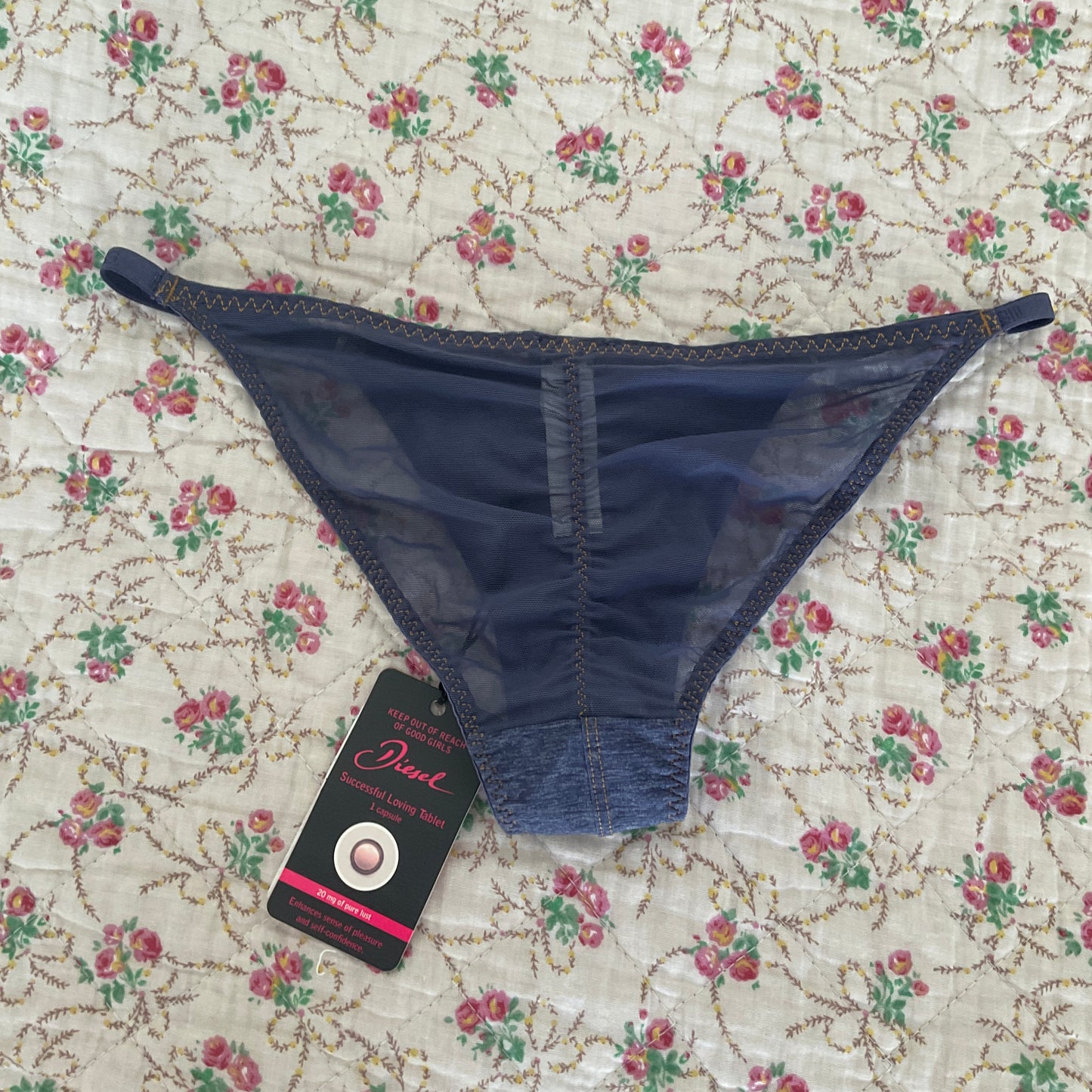 Keep out of reach of good girls ~ blue Diesel underwear