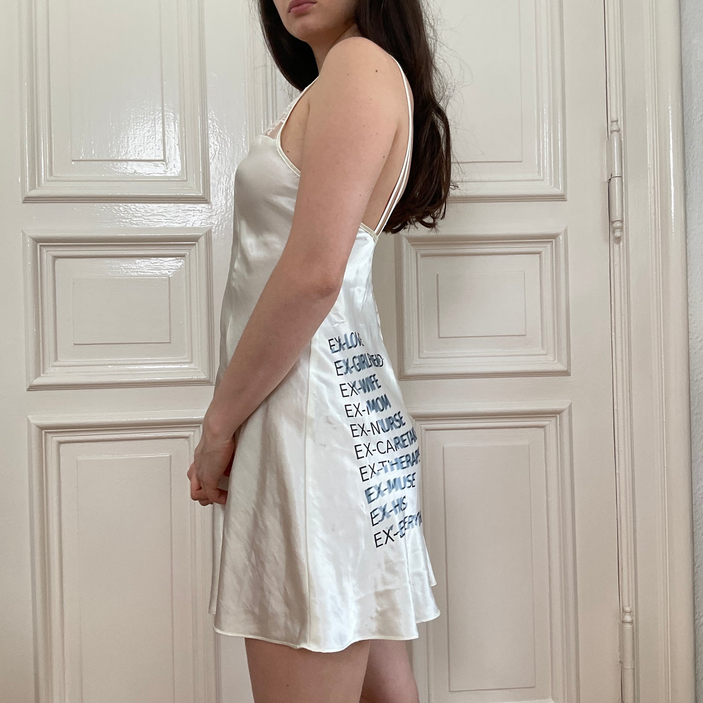 ex-myszka printed slip dress