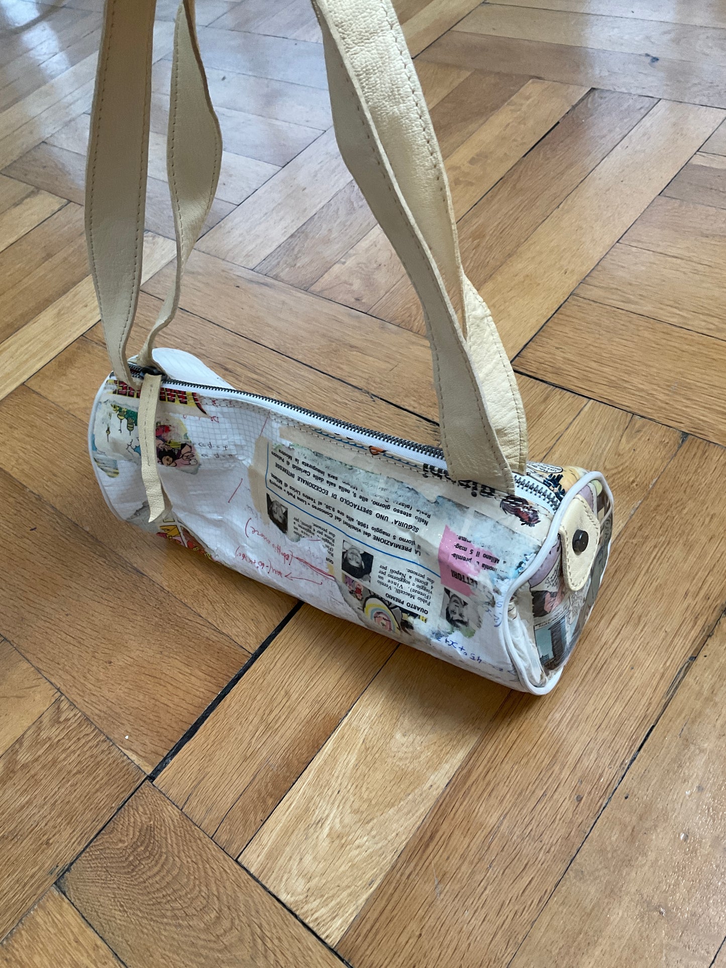 90s newspaper purse