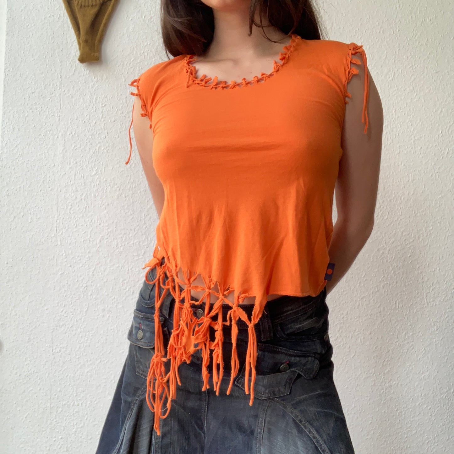 Michiko Koshino orange top