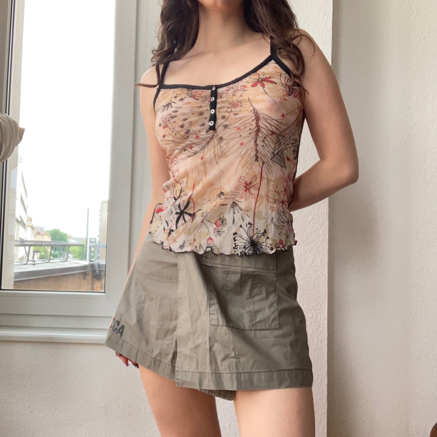 00s meshy flora top