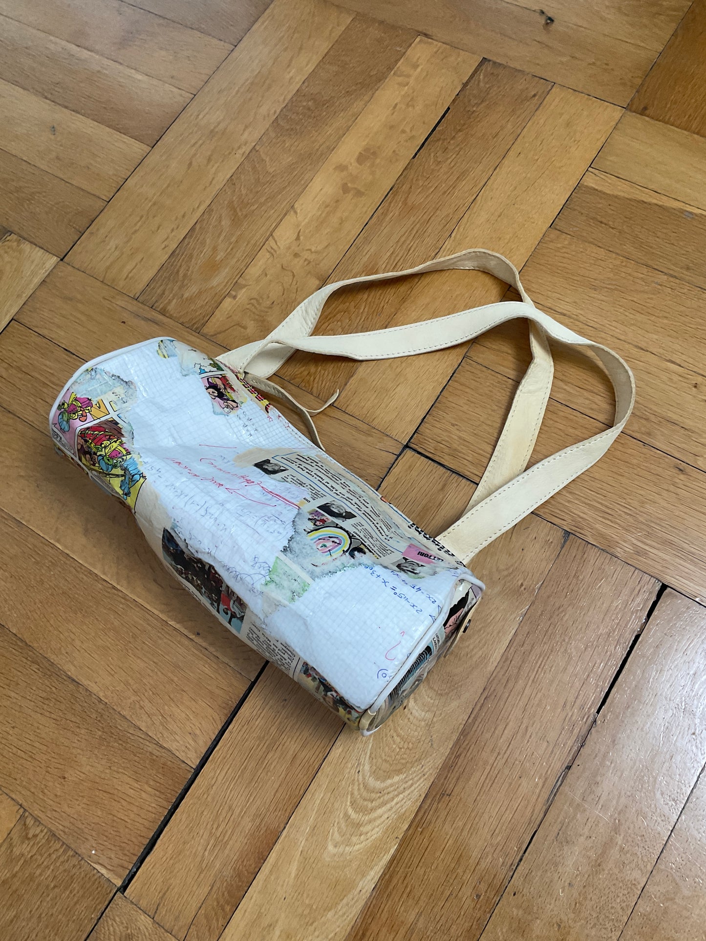 90s newspaper purse