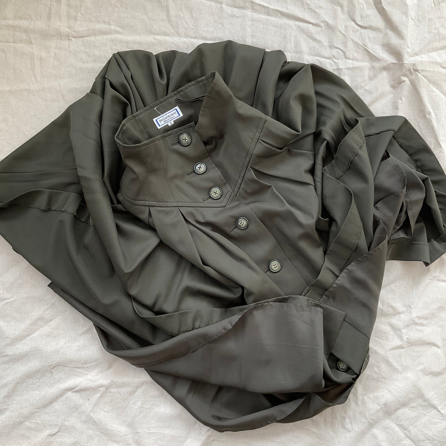 vintage YSL skirt with corset waist