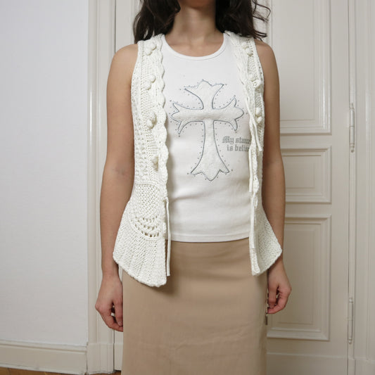 Knit vest