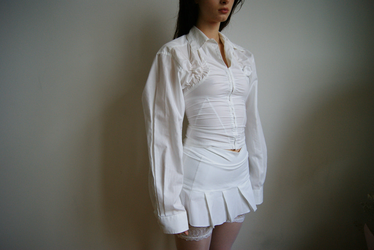 Upcycled Corset Shirt
