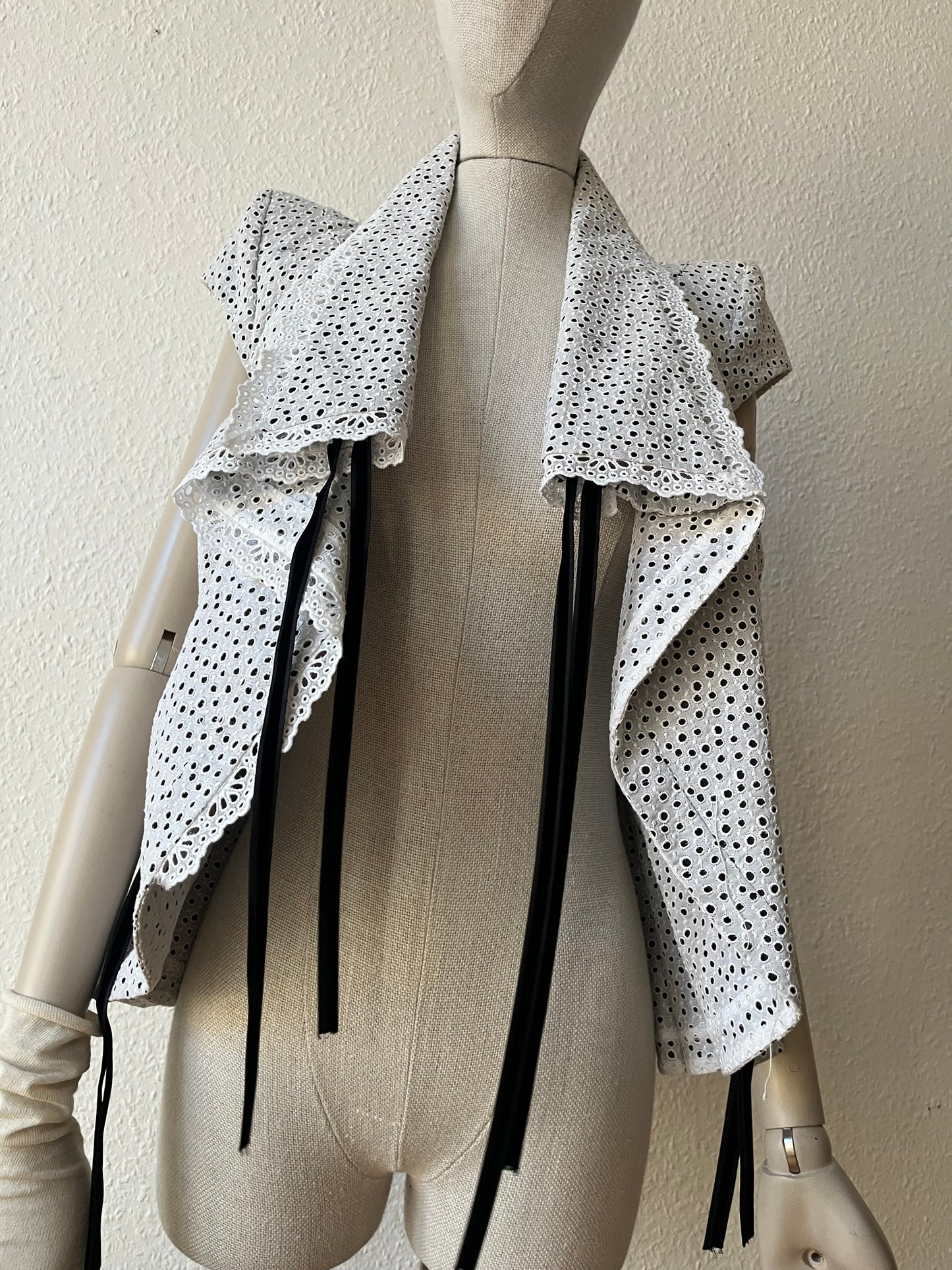 Antonio Berardi deconstructed lace blouse