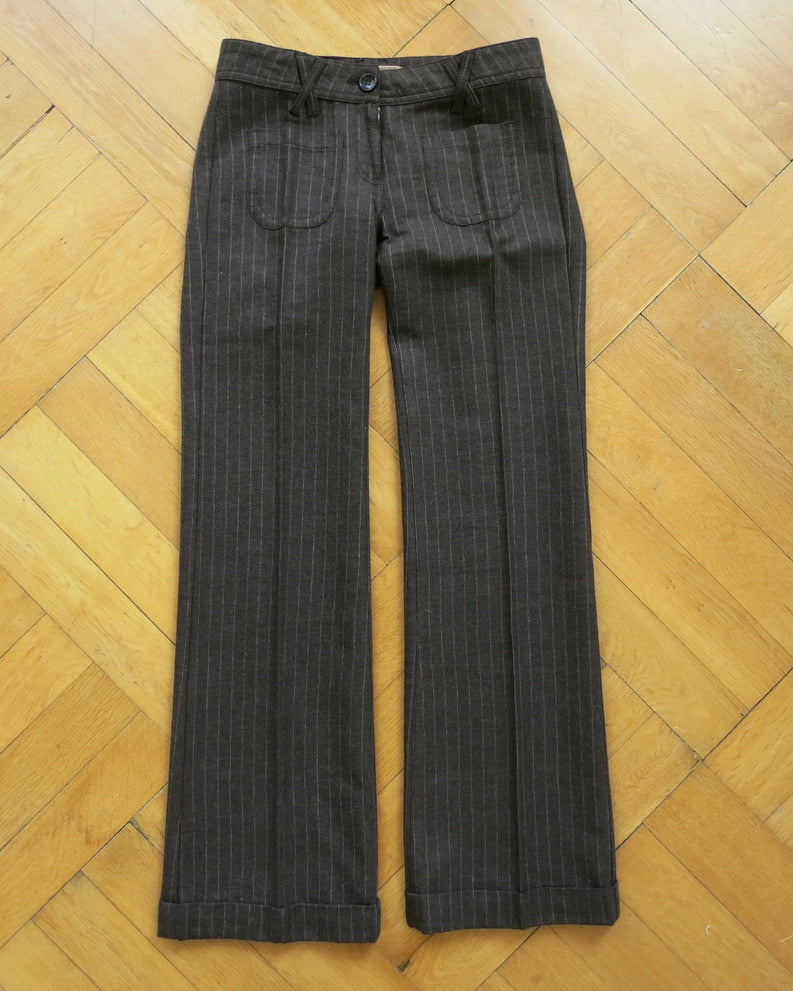 Pinstripe trousers