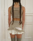 eithne padraigin ni bhraonain - corset top and miniskirt set