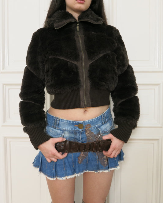 Faux fur jacket