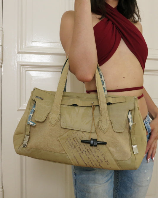 Beige 00s shopper