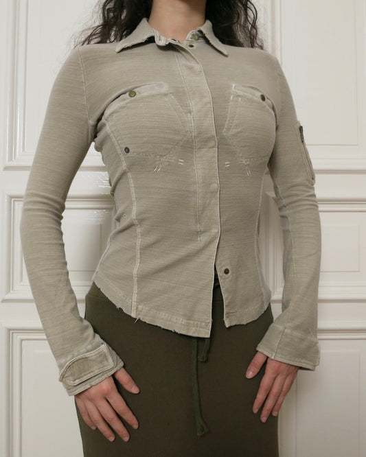 Zip up blouse