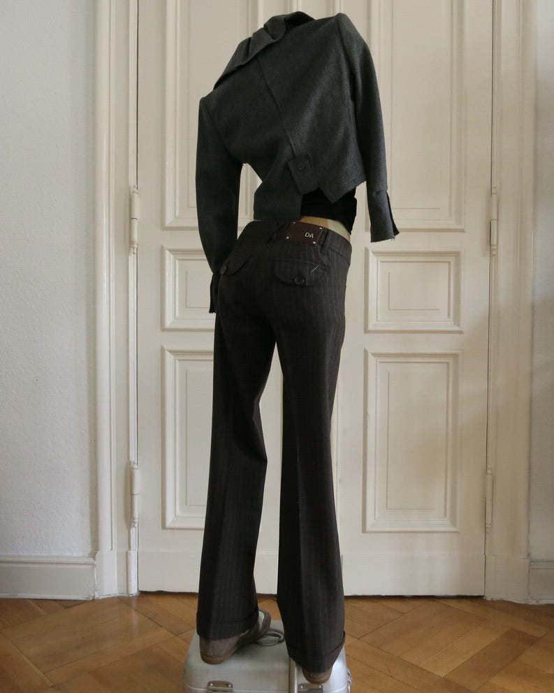 Pinstripe trousers