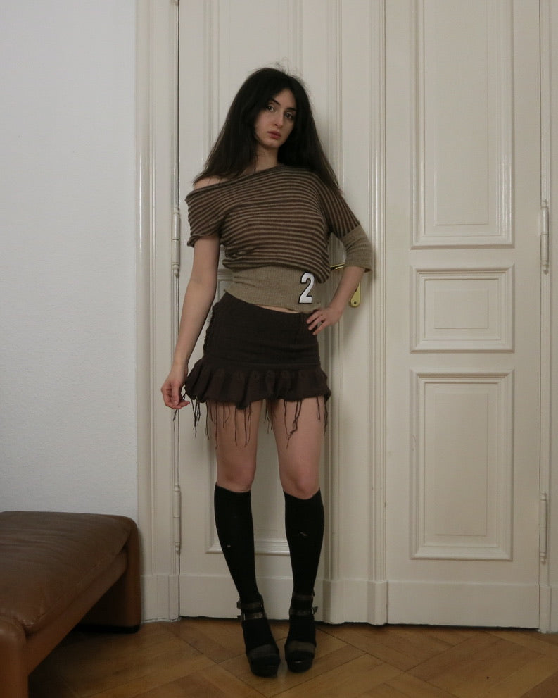 Natascha Domino adjustable miniskirt