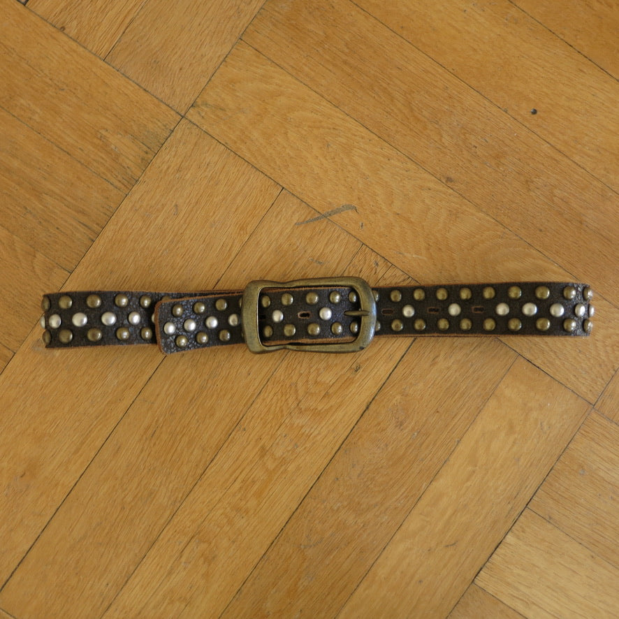 Antique studded belt