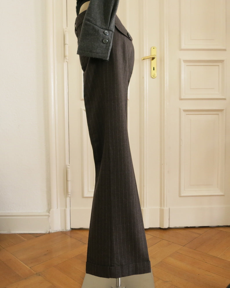 Pinstripe trousers