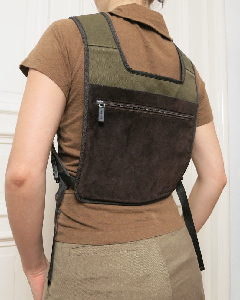 Miu Miu chest rig backpack