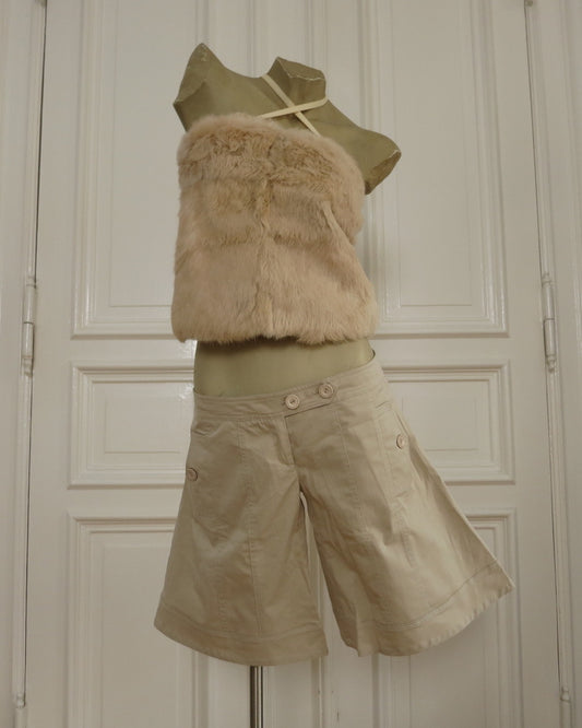 Flared safari shorts