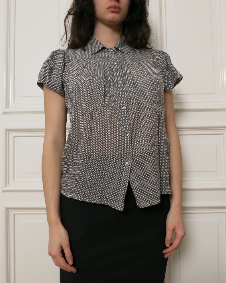 Silk and cotton blouse