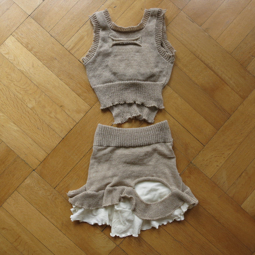 eithne padraigin ni bhraonain - corset top and miniskirt set