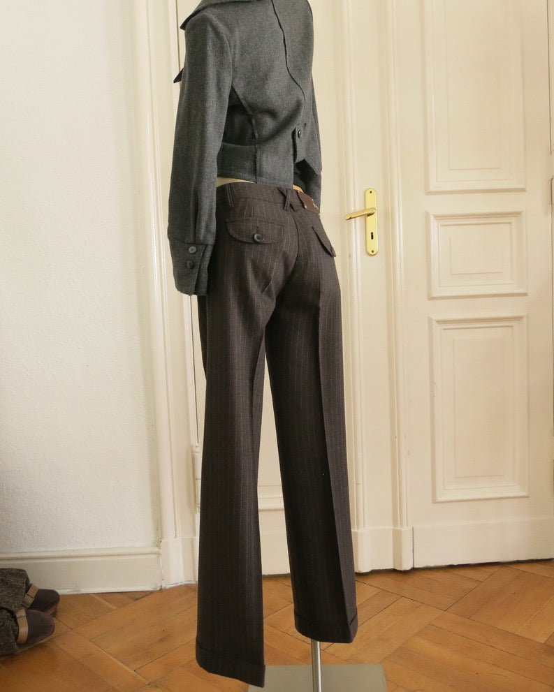 Pinstripe trousers