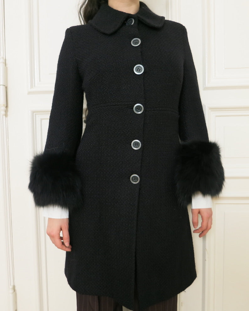 Chic wool-blend coat