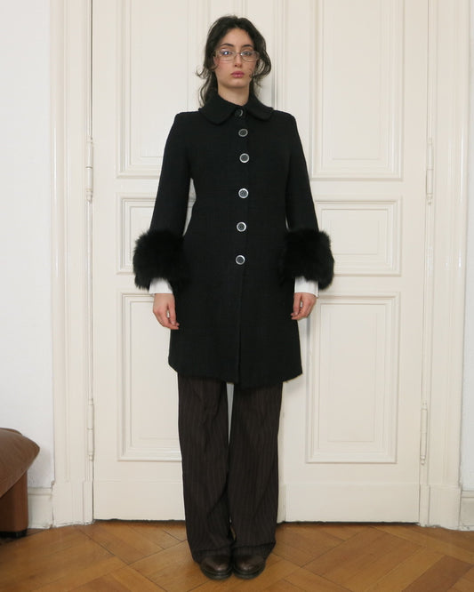 Chic wool-blend coat