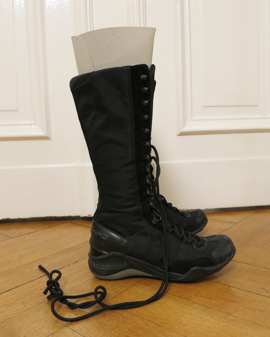 Sporty tall boots