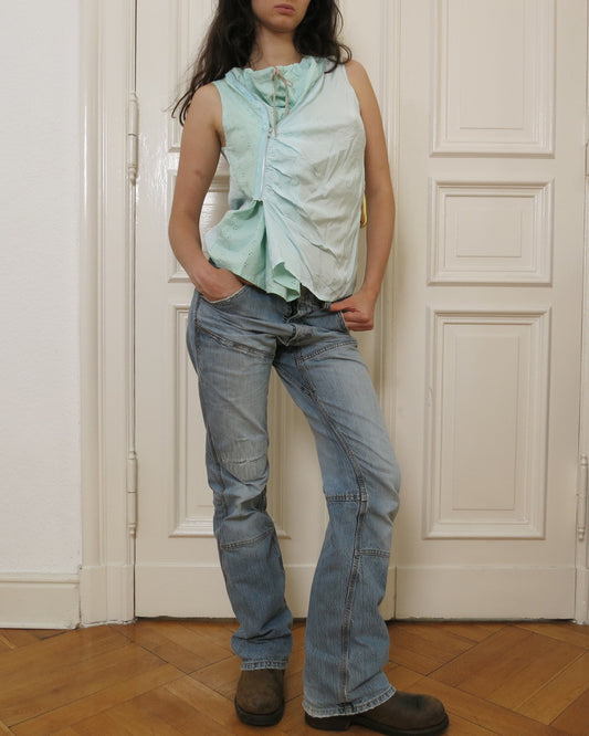 gomme turquoise top