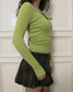 Green knit set