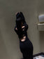 Annina black monkcore dress