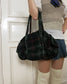 Sunao Kuwahara plaid handbag