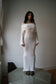 annina white mohair monkcore dress