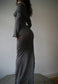 annina grey monkcore dress