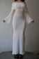 annina white mohair monkcore dress