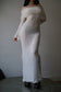 annina white mohair monkcore dress