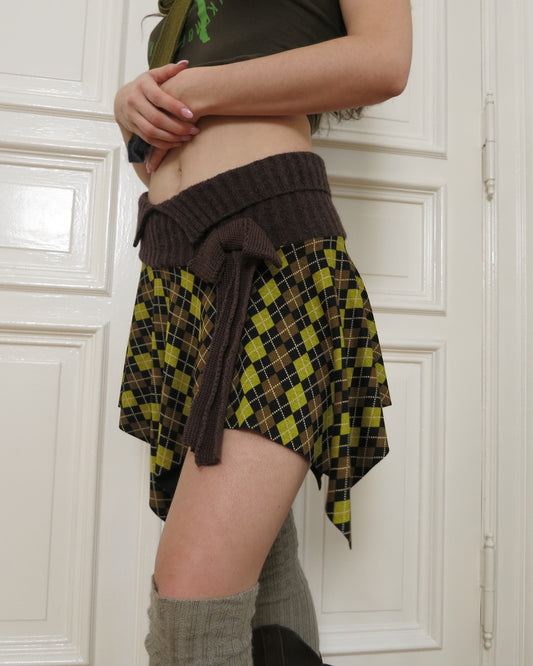 Natascha Domino argyle skirt