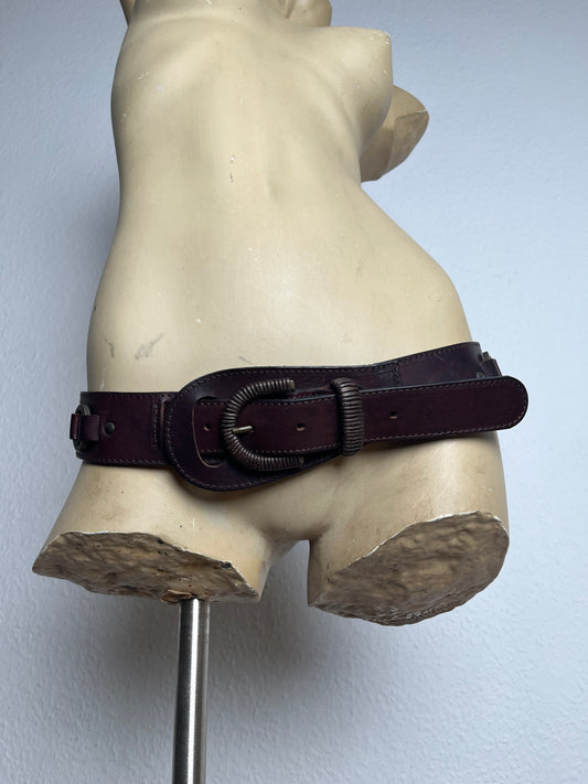 Leather belt